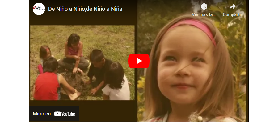 "De niño a niño, de niña a niño" Video
